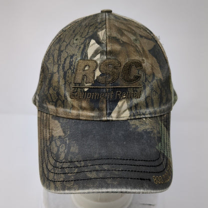 RSC Equipment Rental Slideback Hat Camouflage OSFA Embroidered 6 Panel Cotton