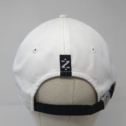 IZOD Slideback Hat White One Size Adjustable Embroidered 6 Panel