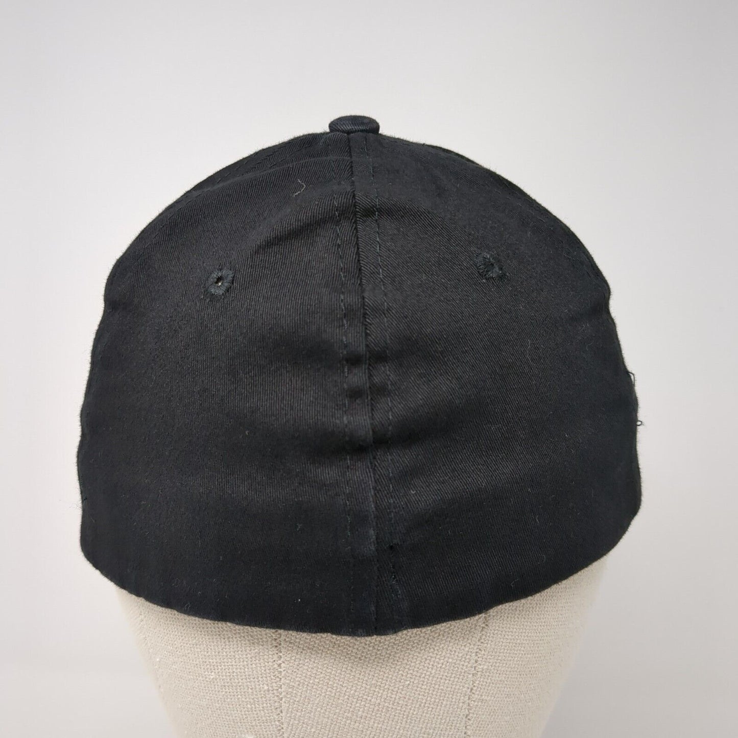 Continental Fitted Hat Black One Size Embroidered Solid Vent Holes