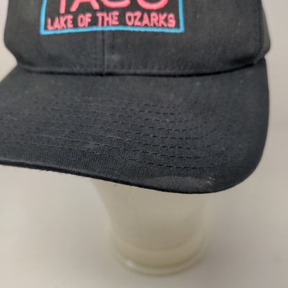 Yupoong Men's Snapback Mesh Back Hat Black Neon Taco Lake of the Ozarks Logo