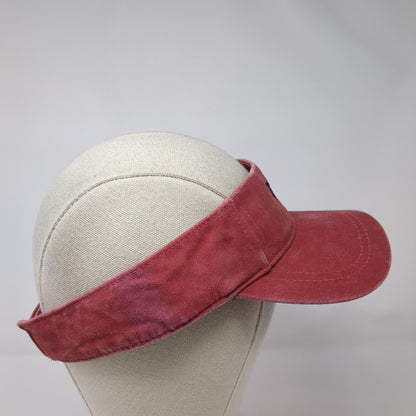 Talco Diamond Sun Visor Hat Red OSFA Adjustable Embroidered Adjustable Legend