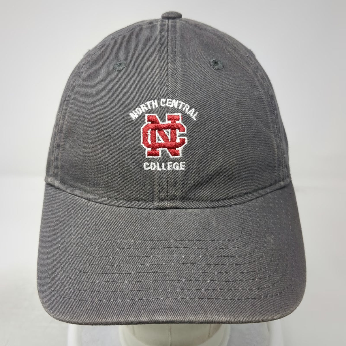 Legacy North Central College NCAA Gray Baseball Cap OSFM Interlocking Logo Hat
