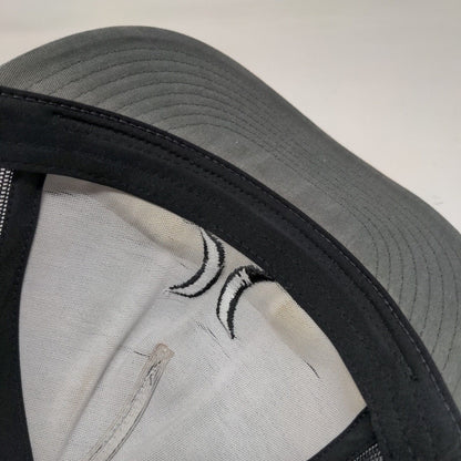 Hurley Snapback Mesh Back Trucker Hat Gray One Size Colorblock Yupoong