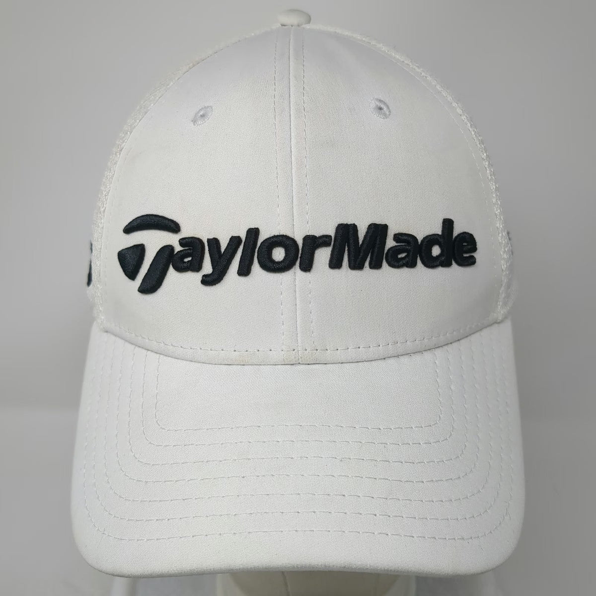 TaylorMade Baseball Cap White M Stealth TP5 A-Flex Golf Hat Mesh Performance