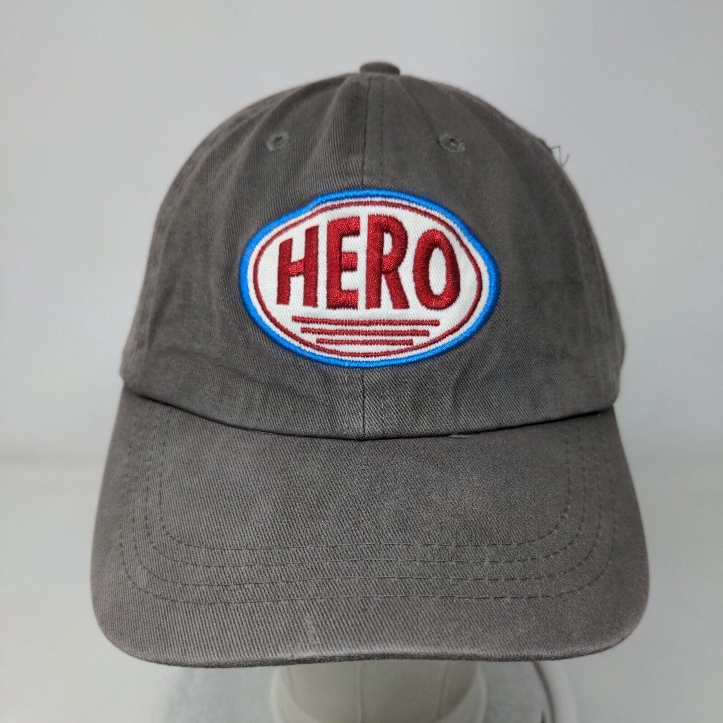 Hero Slideback Hat Gray One Size Embroidered I Am One Blood 6 Panel