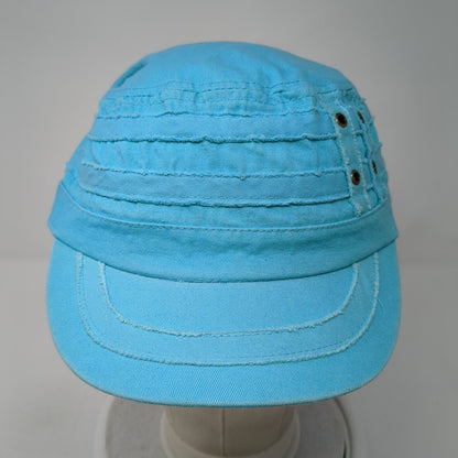 Tropical Trends Fitted Cadet Army Cap Hat Blue One Size Vent Holes Dpc