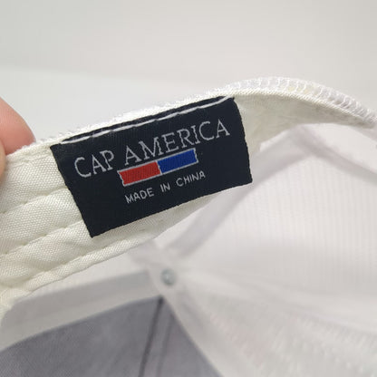 Cap America Trucker Hat Blue White One Size TrueNorth Steel Snapback Mesh Back
