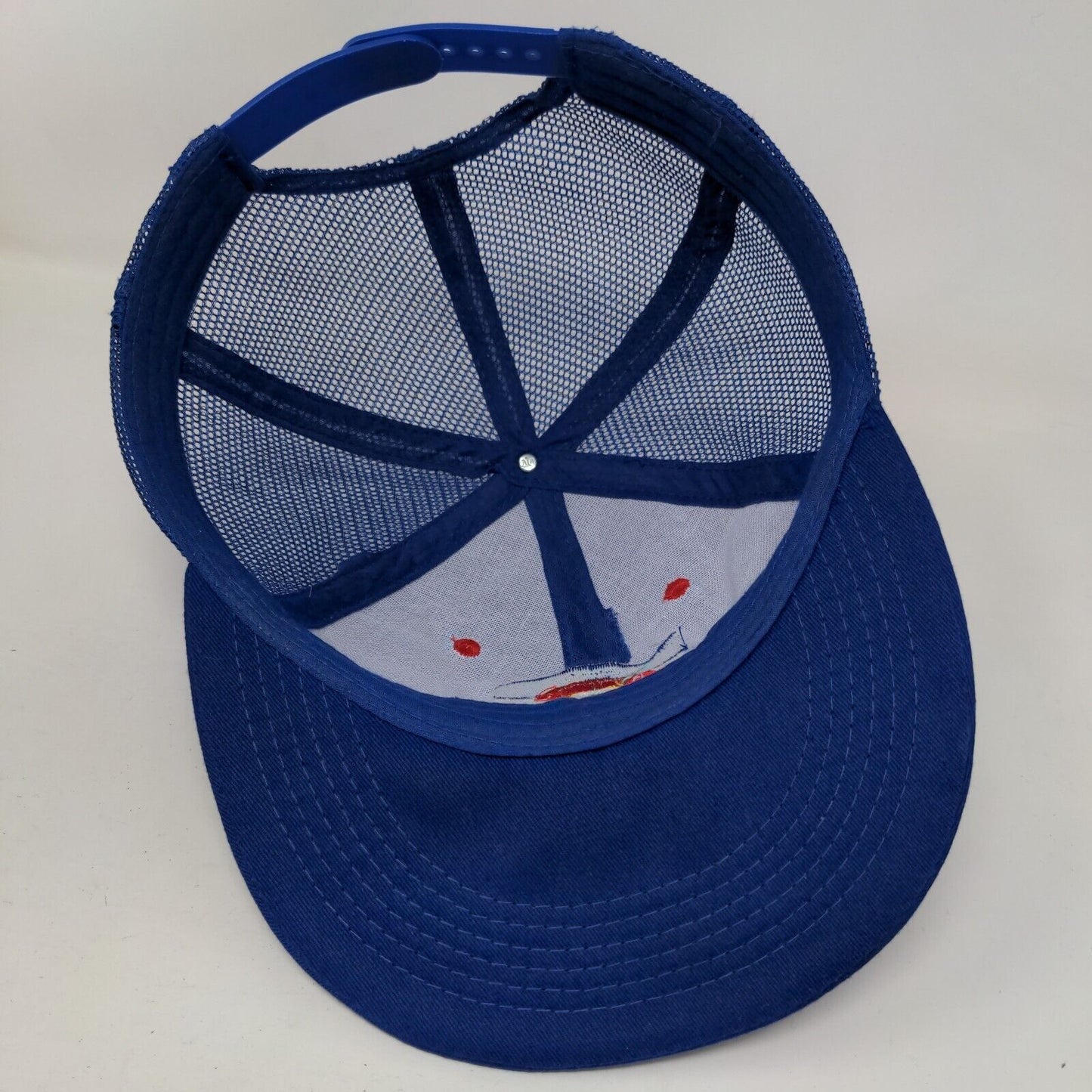 Flag of Colorado Snapback Mesh Back Trucker Hat Blue One Size Embroidered