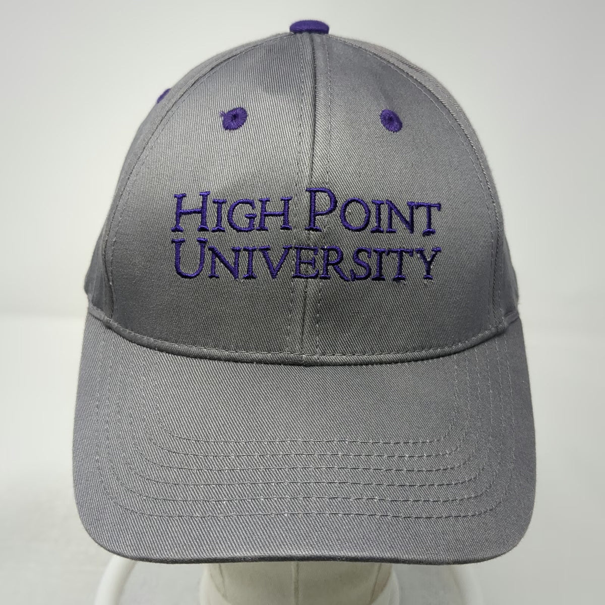 Captivating High Point University NCAA Gray One Size Baseball Cap Strapback Hat