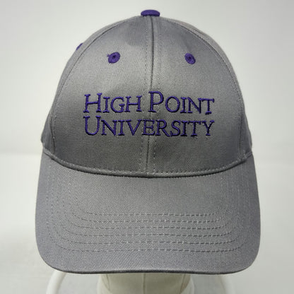 Captivating High Point University NCAA Gray One Size Baseball Cap Strapback Hat