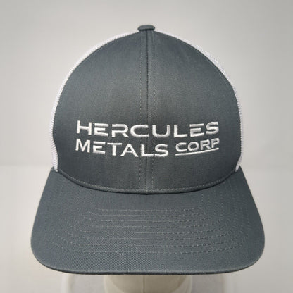 Hercules Metals Corp Snapback Trucker Hat Gray One Size Mesh Pacific Headwear
