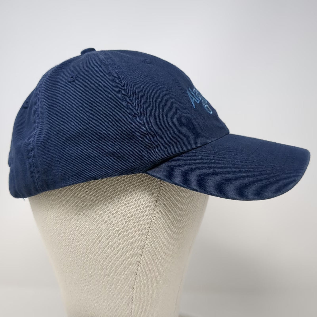 Fahrenheit Baseball Cap Blue One Size Alaska Bound Embroidered Hat Slideback