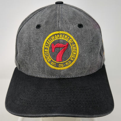 Union Supplier Direct USWA United Steelworkers Gray One Size Baseball Cap Hat