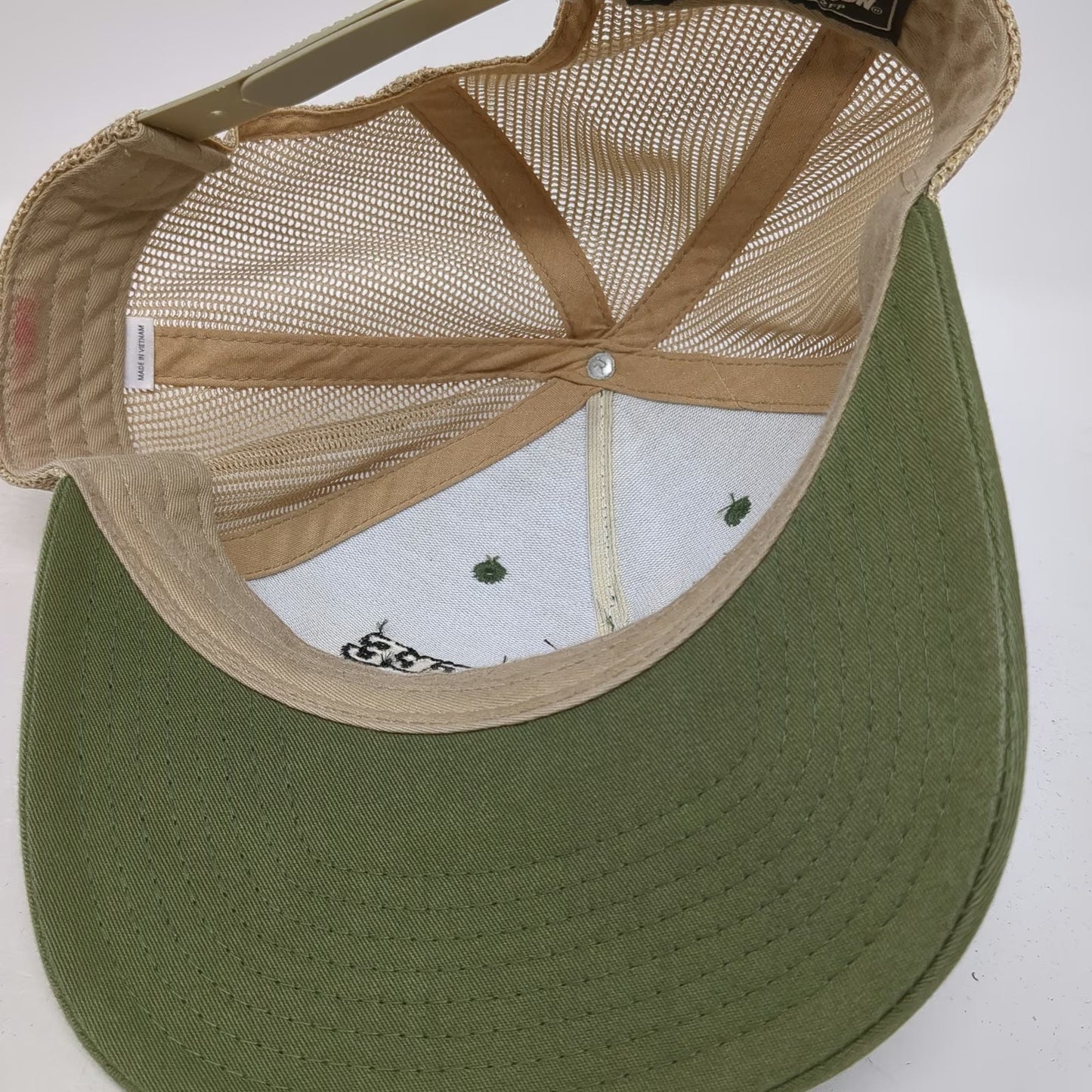 Richardson Trucker Hat Green One Size Dirty Little Roddys Mesh Back Snapback