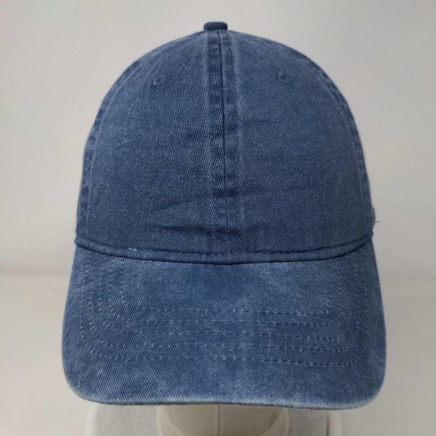 Infinity Strapback Hat Blue OSFM Adjustable Vented Holes 6 Panel Blank