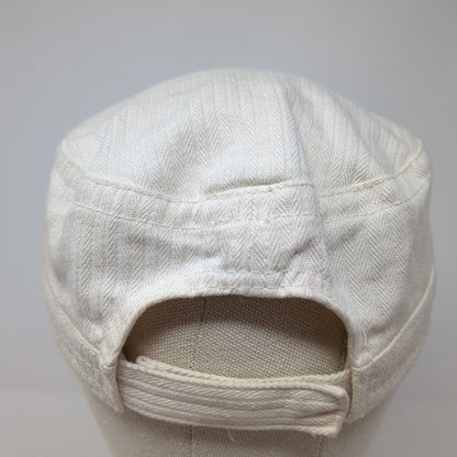 Unbranded Strapback Cadet Army Cap Tan One Size Adjustable Lightweight Cotton