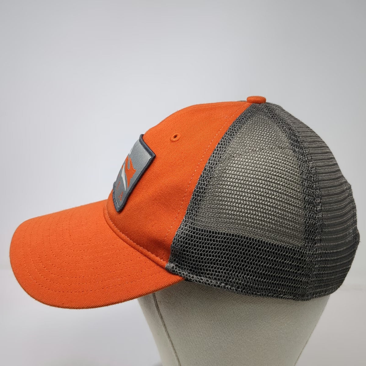 SITKA Trucker Hat Orange One Size Mesh Back Snapback Logo Patch Hunting Gear