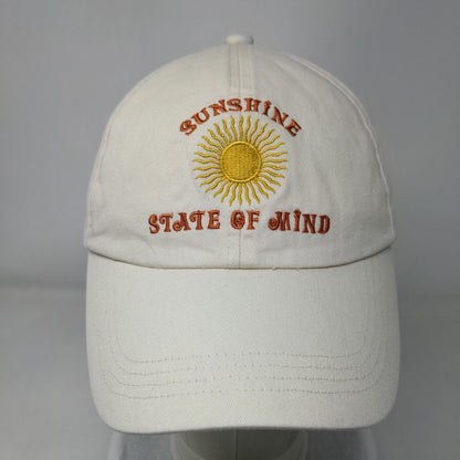 Sunshine State of Mind Slideback Hat Tan One Size Adjustable Embroidered SO
