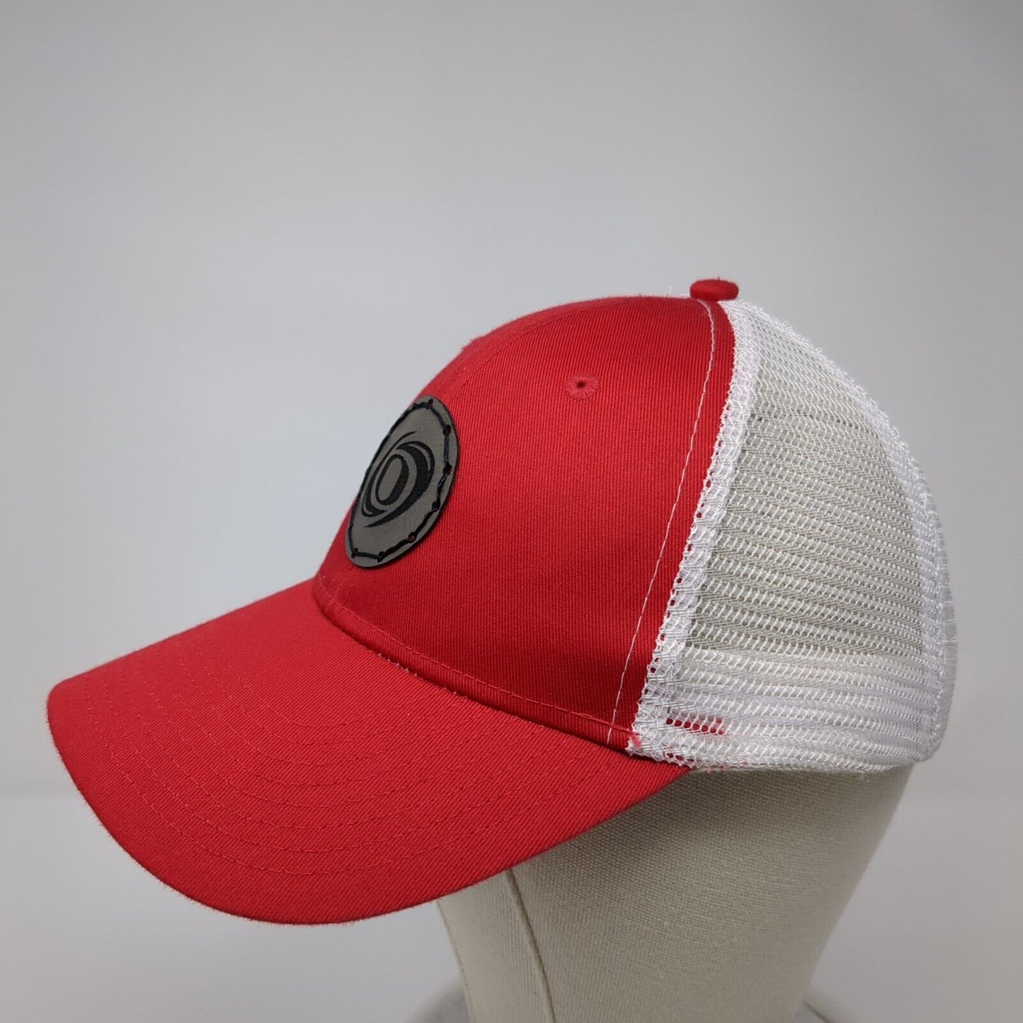 Unbranded Snapback Trucker Hat Red One Size Adjustable 6 Panel Mesh Back