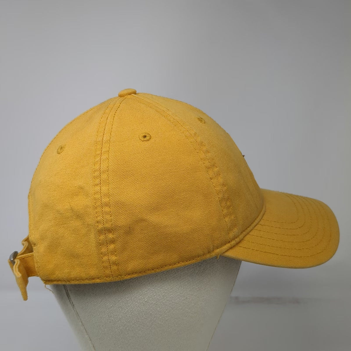 MAD Engine Smokey Bear Baseball Cap Yellow One Size Cotton Slideback Hat