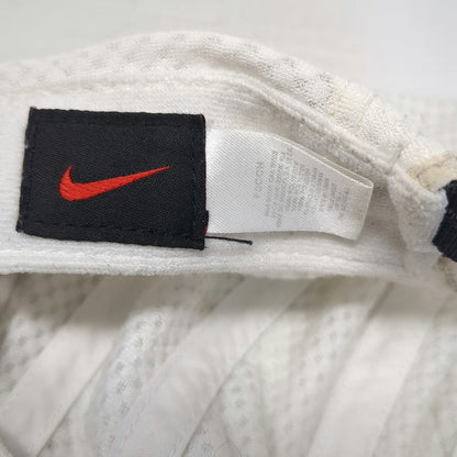Nike Baseball Cap White Mesh Performance Embroidered Swoosh Runner Hat Vintage