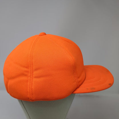 Baseball Cap Orange One Size Green Underbrim Blank Hat Solid Plain Hunting Gear