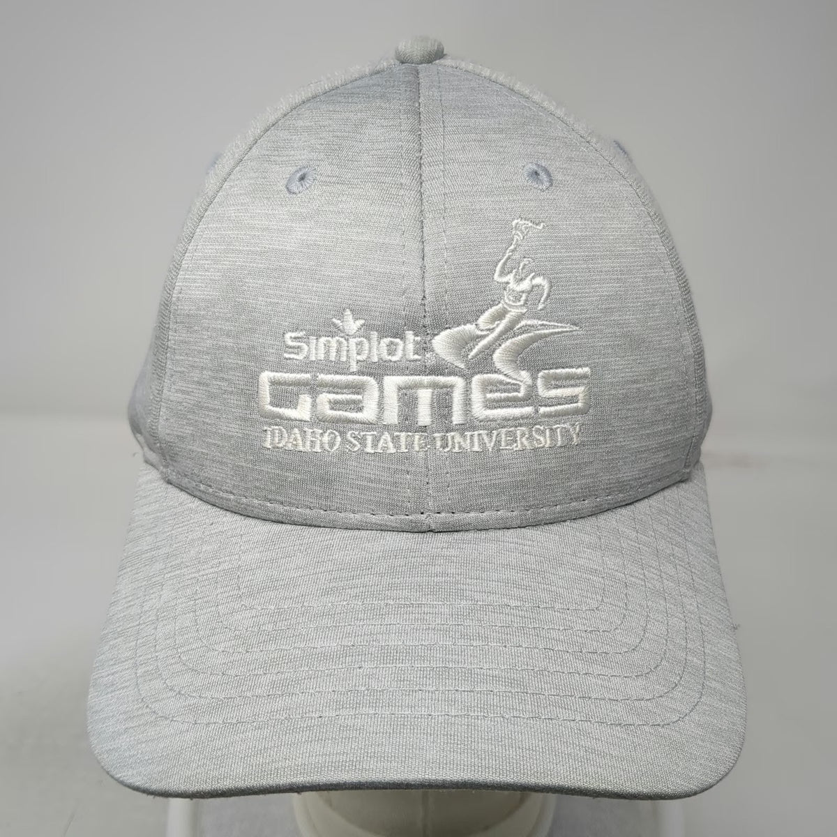 Sportsman Baseball Cap Gray One Size Simplot Games Idaho State University Hat