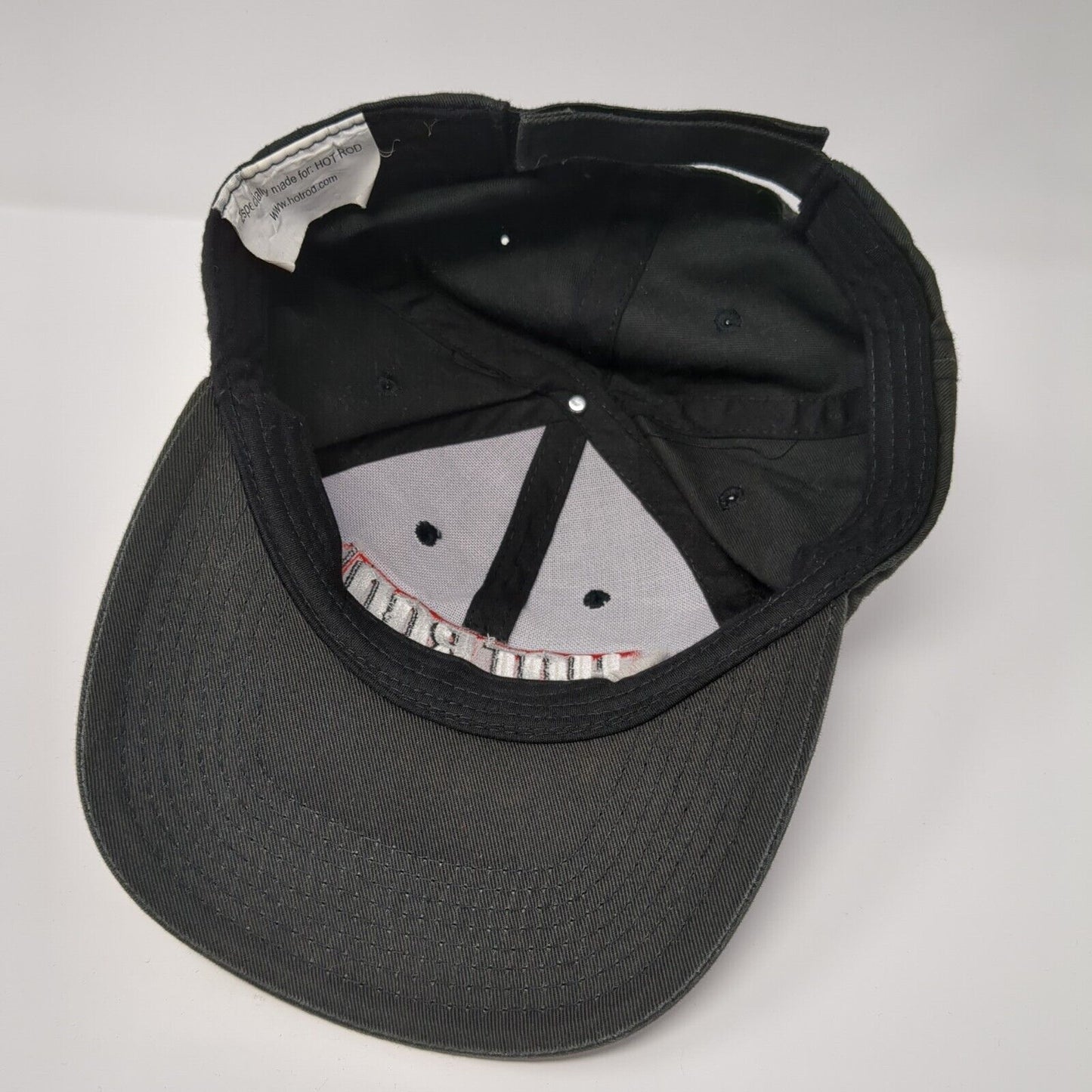 Hot Rod Magazine Strapback Hat Black One Size Embroidered 6 Panel