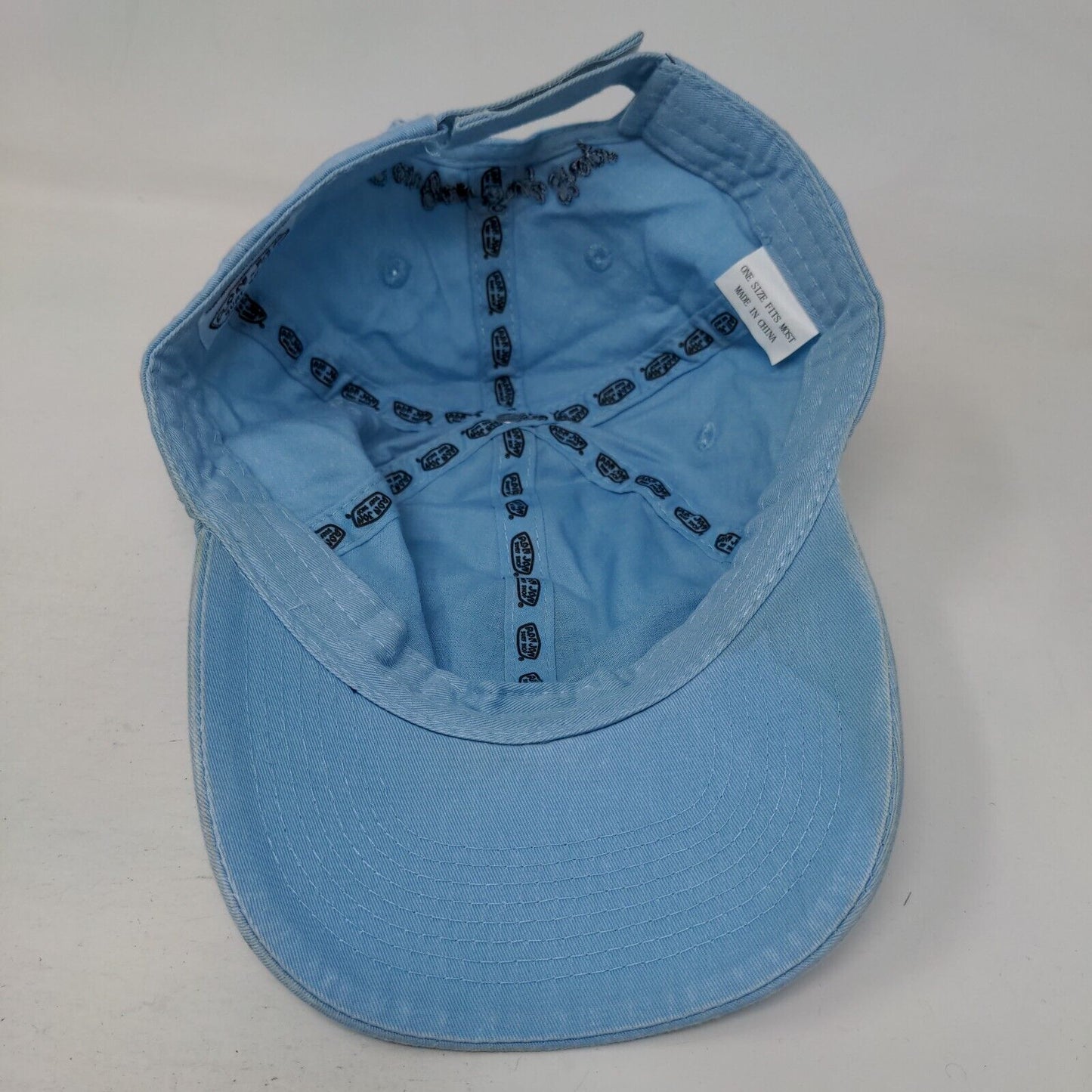 Palm Tree Strapback Hat Blue OSFM Embroidered 6 Panel Ron Jon Surf Shop