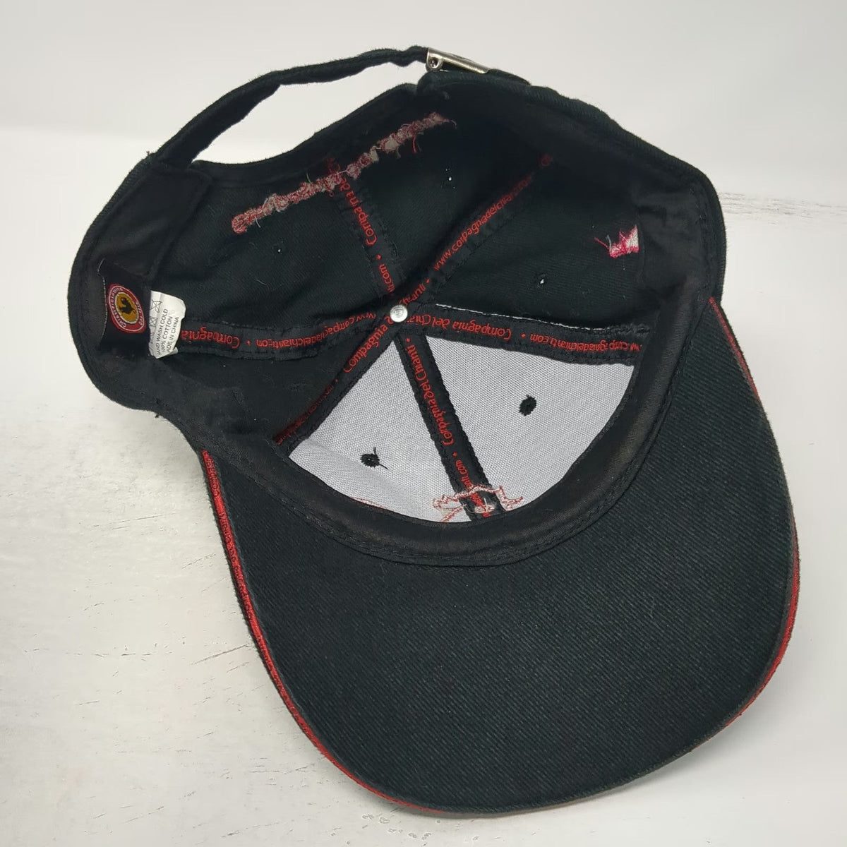 Compagnia del Chianti Baseball Cap Black One Size Rooster Tuscany Wine Hat