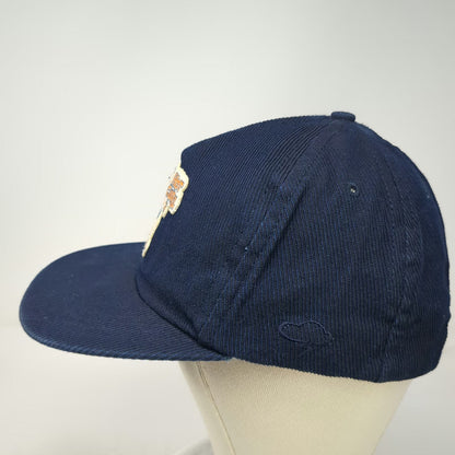 The Ampal Creative 5 Panel Blue One Size Hat Hot Curl Surfing Corduroy Strapback