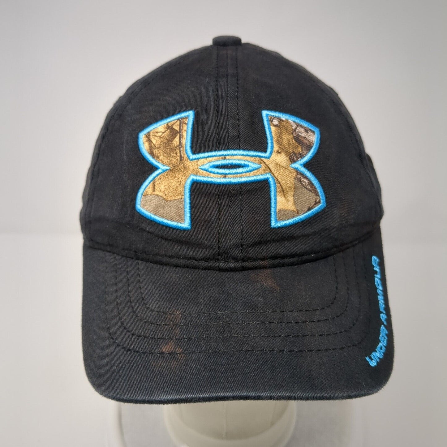 Under Armour Youth Snapback Hat Black One Size Adjustable Embroidered Camouflage
