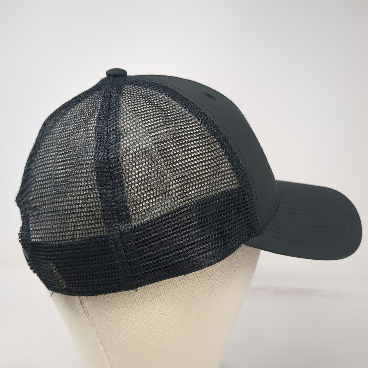 Tesla Trucker Hat Black One Size Mesh Back Snapback Deep Space Logo Hat