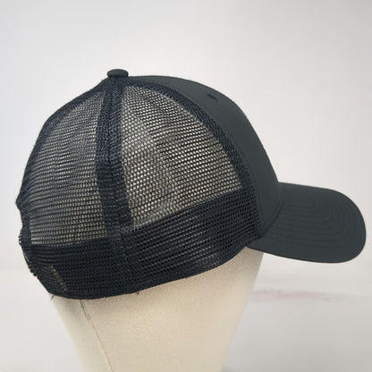 Tesla Trucker Hat Black One Size Mesh Back Snapback Deep Space Logo Hat