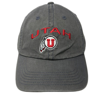 Utah Utes NCAA Top of the World Gray Red White One Size Hat Slideback Cotton