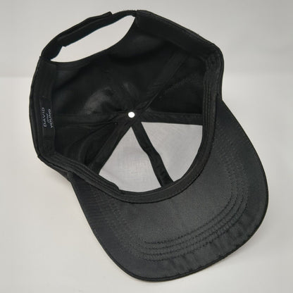 David And Young Strapback Hat Black One Size Adjustable Blank 6 Panel
