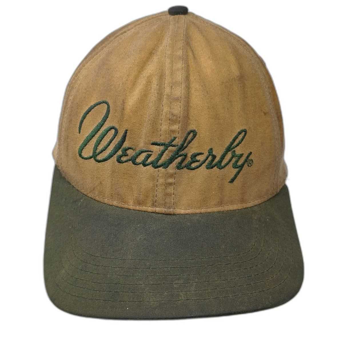Weatherby Baseball Cap Brown Green One Size Adjustable Hunting Shooting Hat