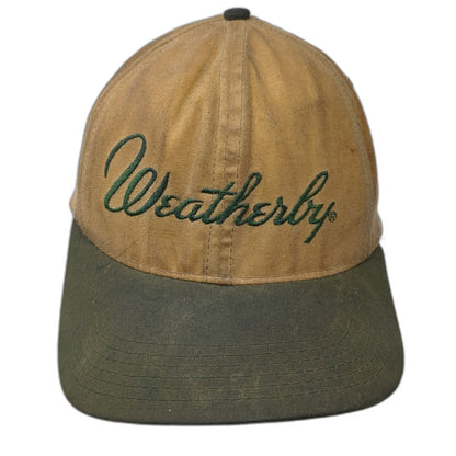 Weatherby Baseball Cap Brown Green One Size Adjustable Hunting Shooting Hat
