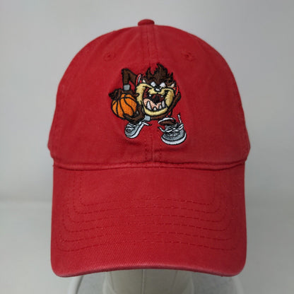 Tazmanian Devil Slideback Hat Red One Size Adjustable Embroidered Looney Tunes