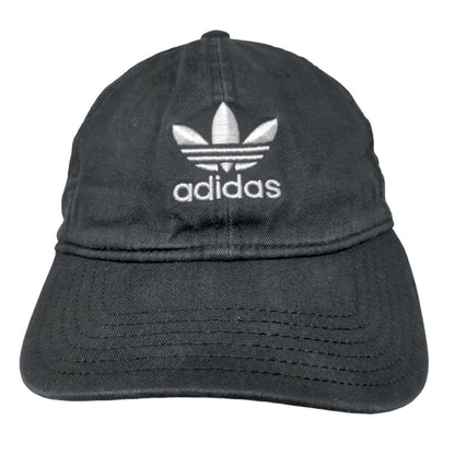 Adidas Men's Slideback Hat Black Size OS Embroidered Trefoil Logo 100% Cotton