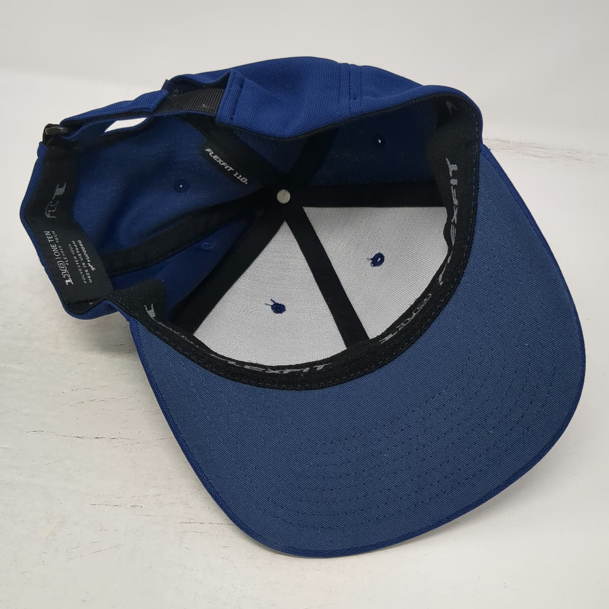 Yupoong Baseball Cap Blue One Size Sunroc Logo Flexfit 110 Adjustable Hat