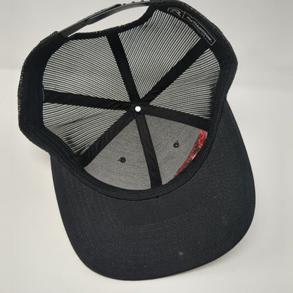 Life After War Snapback Trucker Hat Black One Size Mesh Back Richardson