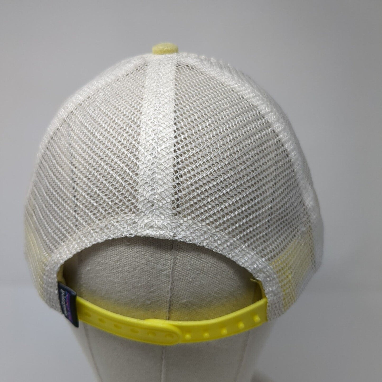 Patagonia Mountain Snapback Trucker Hat Yellow One Size Mesh Back