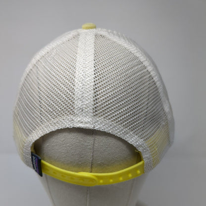 Patagonia Mountain Snapback Trucker Hat Yellow One Size Mesh Back