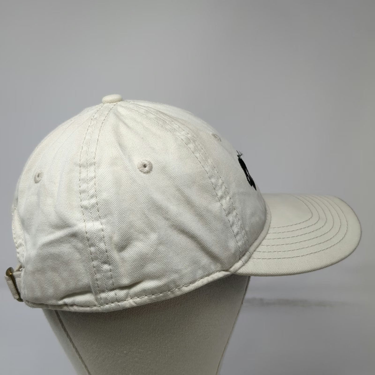 Sportsman Baseball Cap Beige One Size Power Engineers Logo Slideback Cotton Hat