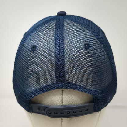 K-Products Trucker Hat Blue One Size CWX Embroidered Logo Snapback Mesh Cap
