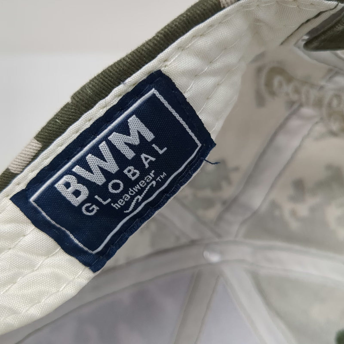 BWM Global Baseball Cap Green OSFM Digital Camo Coca-Cola W Eagle Logo Hat Strap