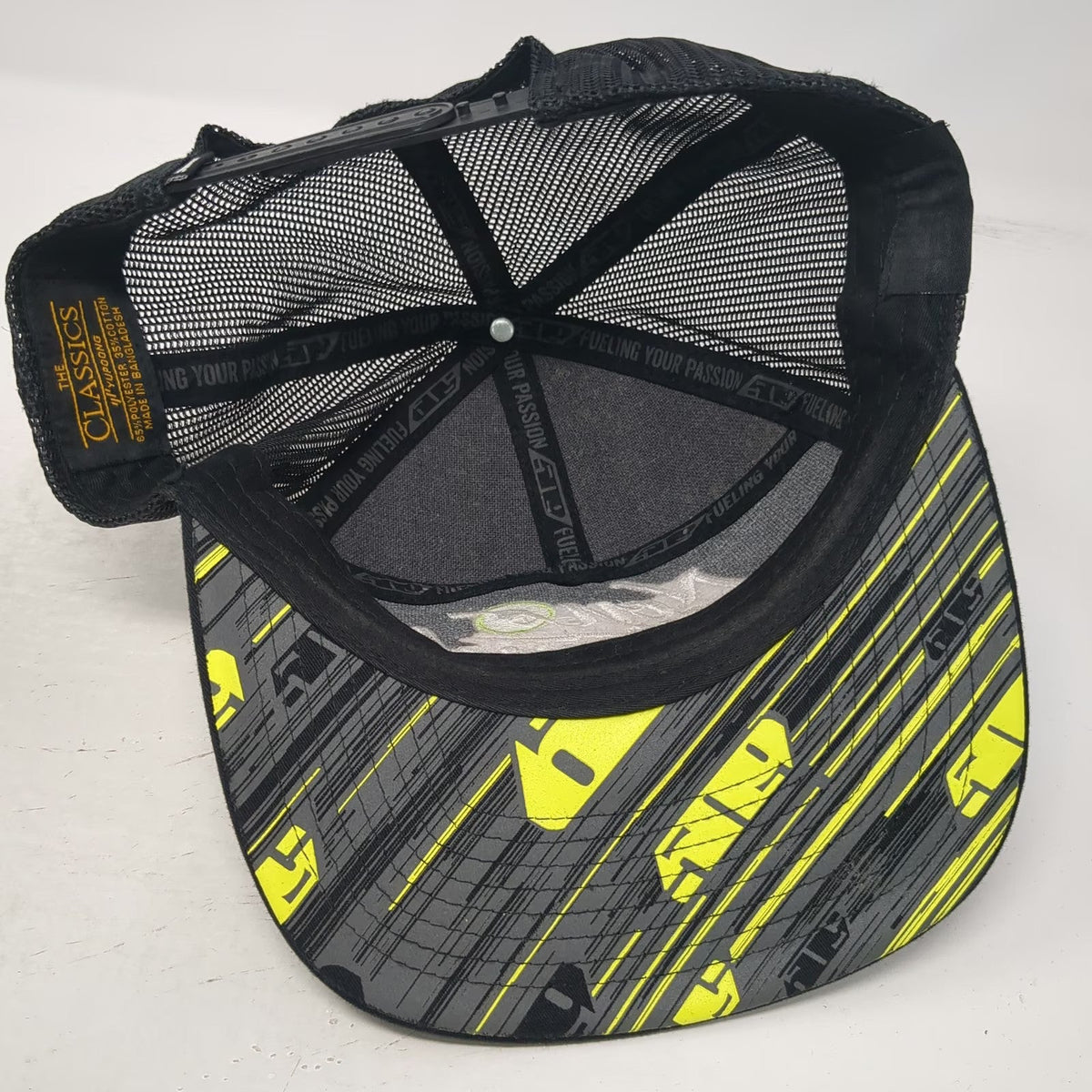 509 Trucker Hat Black One Size Non Ethanol Fueling Your Passion Mesh Snapback