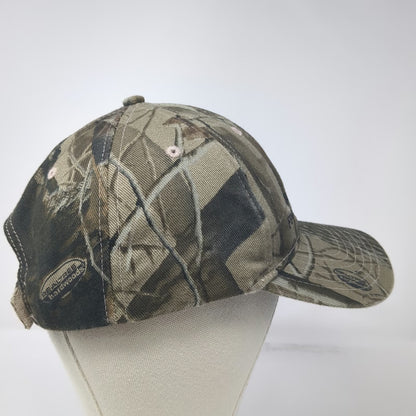 Kati Baseball Cap Green One Size Camo Logo Farm Bureau Financial Services Hat