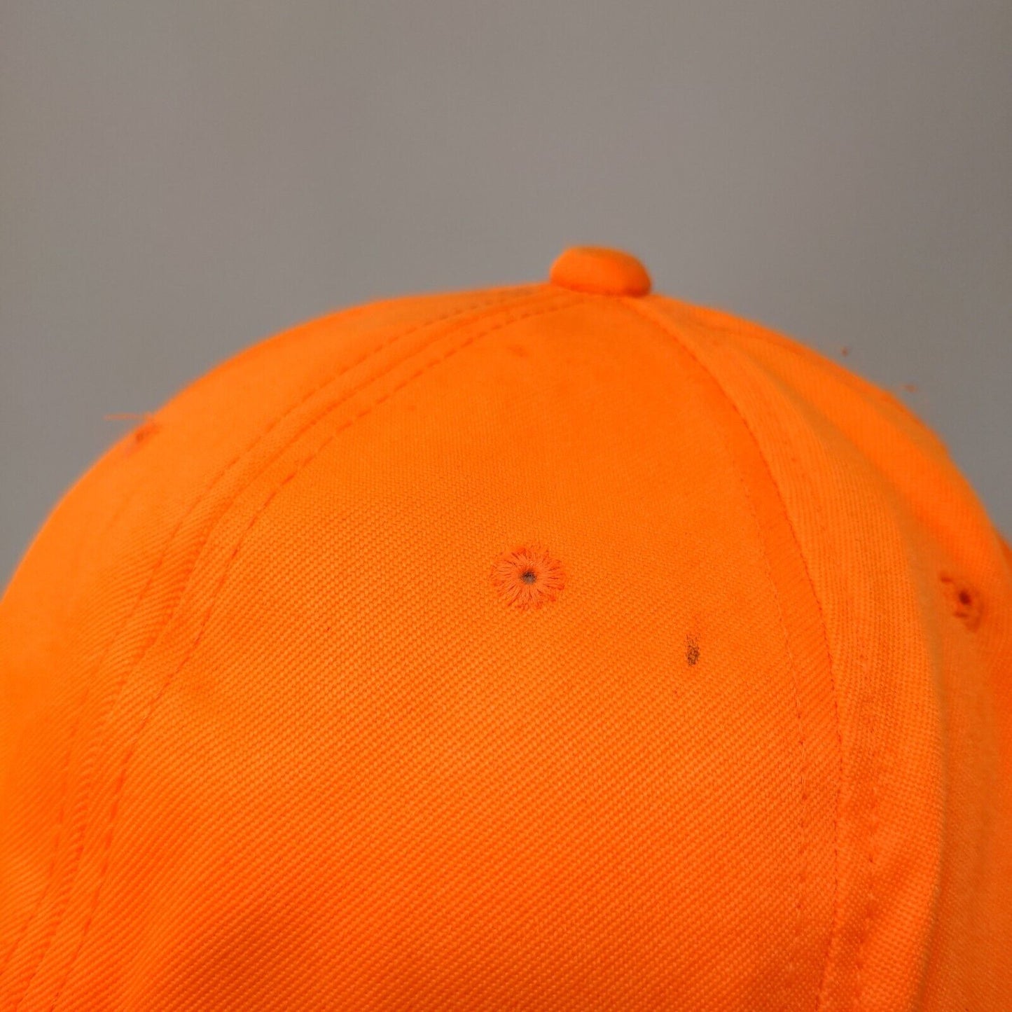 Signatures Snapback Hat Orange OSFM Adjustable Solid 6 Panel Blank